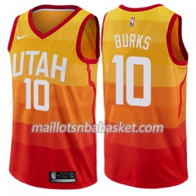 Maillot Homme Utah Jazz Alec Burks 10 Nike City Edition Swingman